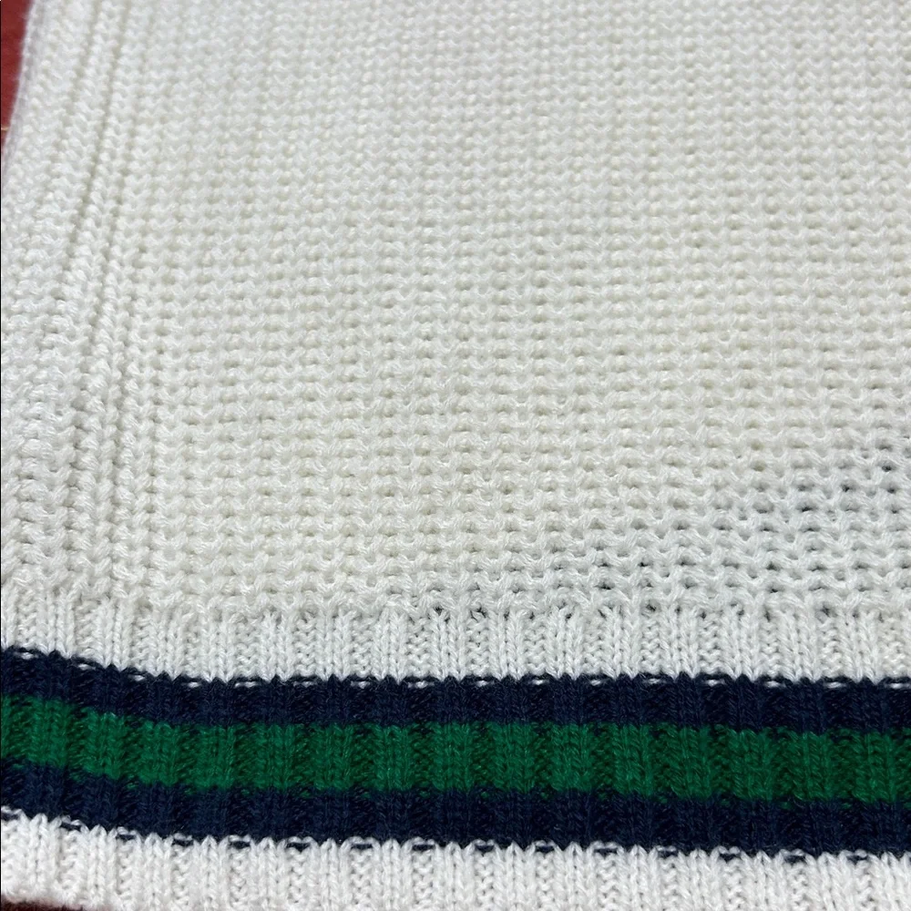 Almost Famous Women’s Cream Cable Knit Varsity Cricket Cardigan Large NWOT - Picture 6 of 12